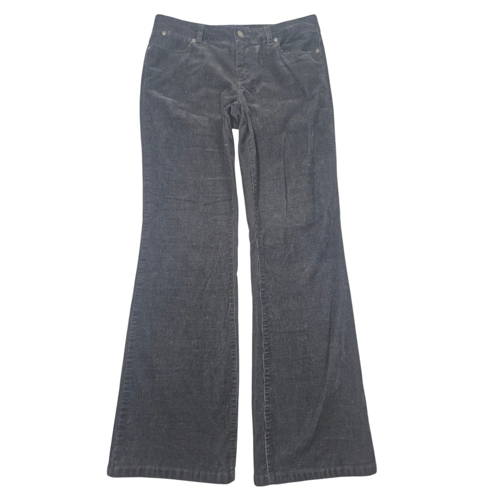 Talbots VTG 2012 Curvy Petites Corduroy Pants Bootcut Dark Gray Sz 6P